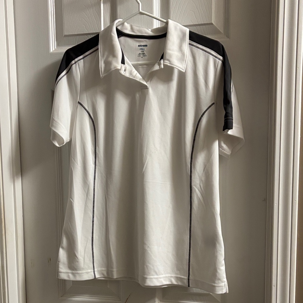 Extreme eDry Polo Shirt in White and Grey